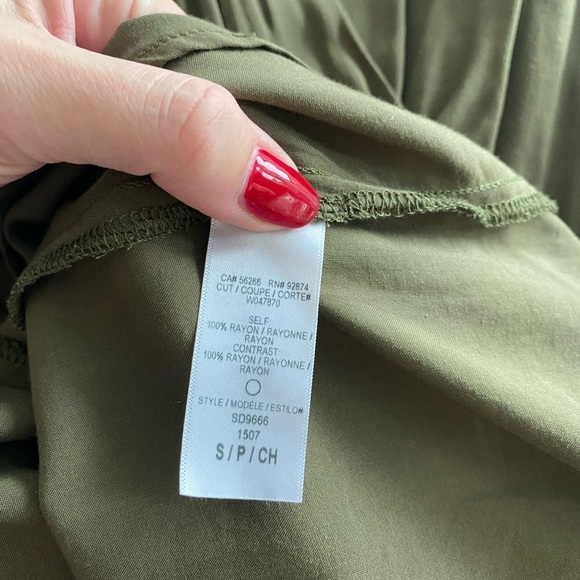 Splendid olive green faux wrap dress - Picture 9 of 9